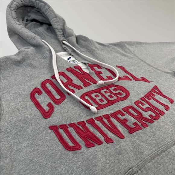 Cornell University Hooded Sweatshirt League Pullover College Hoodie 1865 Size Sm - Picture 1 of 8